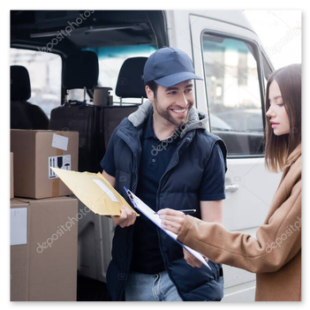 Sorgfältig verpackte Päckchen bereit zum Versand
