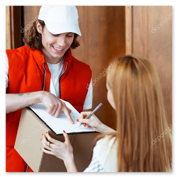 Zustellung bis an die Haustür